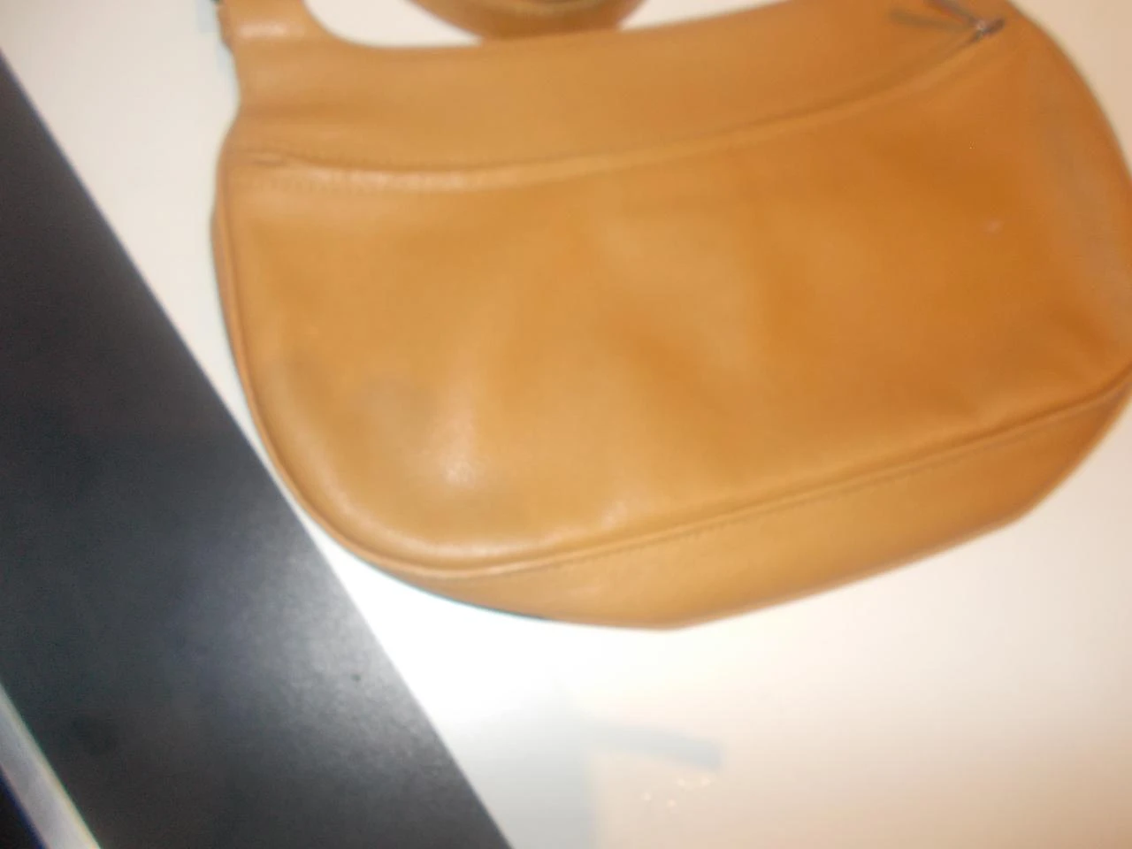 Bonito y pequeño bolso de hombro LONGCHAMP en auténtica piel marrón - Auténtico – photo 8